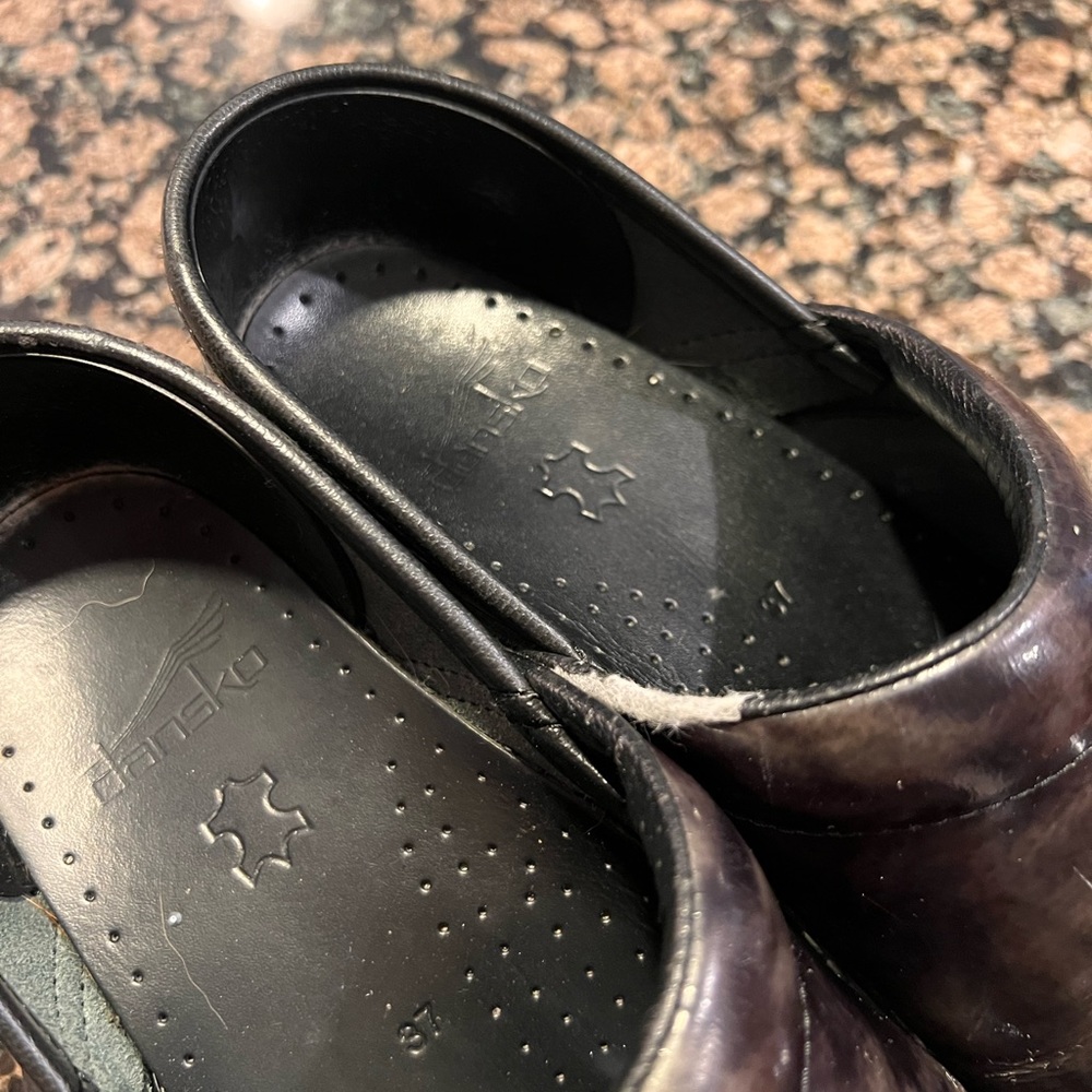 Dansko size 37. Black and grey color combo. GUC.